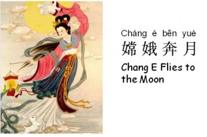 Chang E flying to the moon
